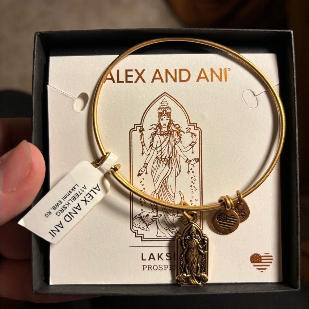 NWT Alex and Ani Lakshmi charm bracelet